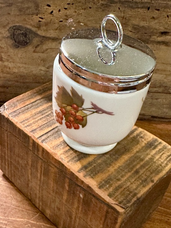 Royal Worcester Fine Porcelain Other - Royal Worcester Egg Coddler Base Fruit Jam Pot With Lid England